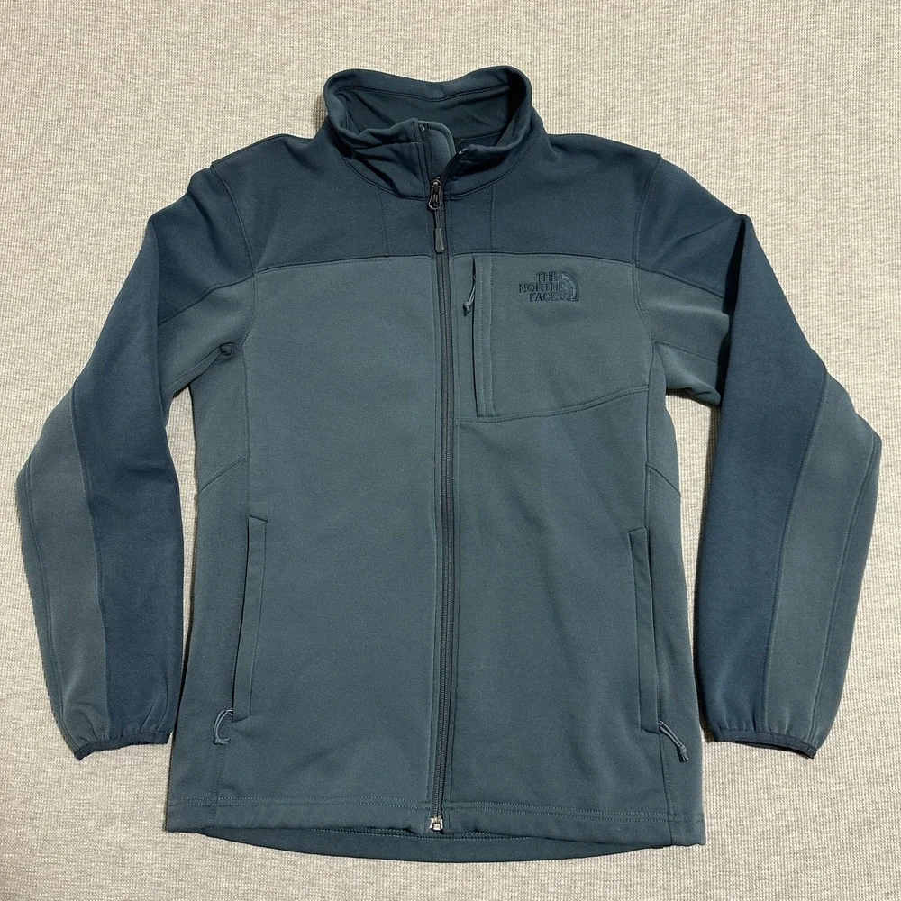The North Face Apex Bionic 2 Full Zip Jacket Mens Small Blue Two-Tone Colorblock